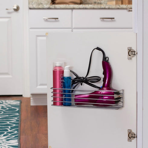 Household Essentials 1226-1 Long Basket Door Mount Cabinet Organizer | Mounts to Solid Cabinet Doors or Walls...