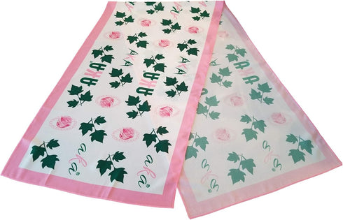 Pink and Green Sorority Paraphernalia AKA Scarf Long 62-Inch (Light Elegant Chiffon) Women Gift...