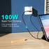 USB C to USB C Cable 100W 1ft 3 Pack 90 Degree Type C Cable Nylon Braided Right Angle USBC Fast Charging Cable Compatible with MacBook Pro 2021, i...