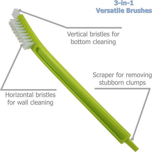 10 Pack Juicer Cleaning Brushes Deep Clean Brushes Multi-Purpose for Juicer, Bottle Bottom, Dishes, Sink, Pots, Pans, Shower, Tile...