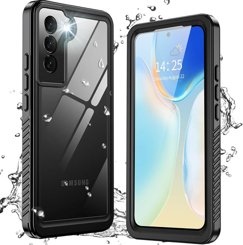GOLDJU for Samsung Galaxy S22 Plus Case, Waterproof Samsung S22 Plus case with Built-in Screen Protector, IP68 Waterproof Shockproof Dustproof Ful...