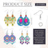 Kigeli 20 Pairs Diamond Painting Earrings Jewelry Diamond Art Earring Kit for Jewelry Making 5D DIY Earring Making Kit for Adults Kids Boho Dangle...