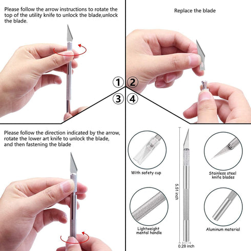 JTIEO Weeding Tools for Vinyl 26Pcs Craft Weeding Tools Kits Cricut Weeding Tool Set Scrapbooking Tools DIY Art Tools Precise Vinyl Weeding Tool K...