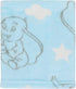 Disney Dumbo Pastel Blue, Grey & White Clouds & Stars Super Soft Baby Blanket, Light Blue, Grey, White...