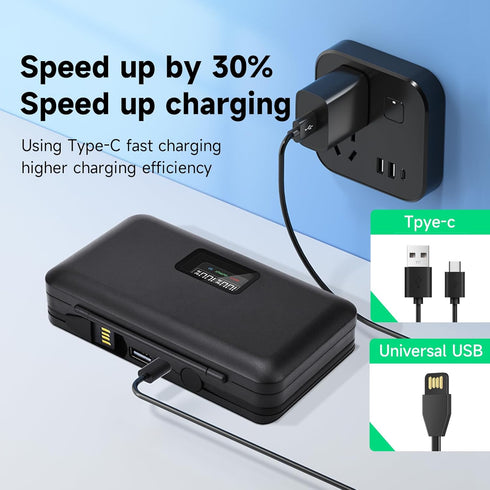 BP-511 Battery Charger with USB Dual LCD for Canon EOS 40D 300D 5D 20D 30D 50D 10D D60 G6 Camera Batteries?Battery Not Included?...