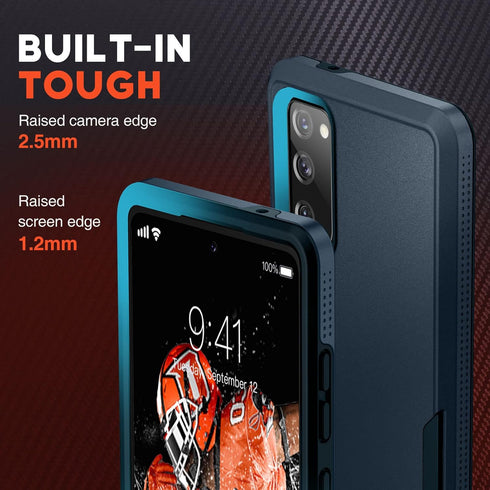 NTG Shockproof Designed for Samsung S20 FE 5G Case, Heavy-Duty Tough Rugged Lightweight Slim Protective Case for Samsung Galaxy S20 FE, Blue...