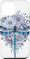 iPhone 13 Pro Max Blue Dragonfly Watercolor Art Insects Lover Earth Day Case...