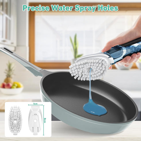 Brush Refills for OXO Dish Brush - 2 Pack Dish Brush Cleaning Soap Dispensing Head Replacement for Scrubber (White)...