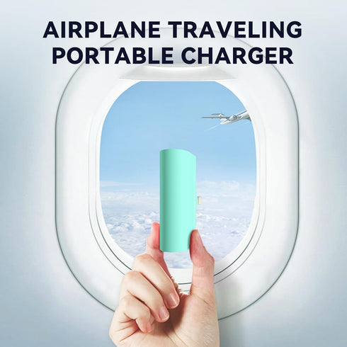 Small Portable Charger Blue 4800mAh Power Bank Ultra-Compact Little Battery Pack Compatible with iPhone 14/14 Pro Max/13/13 Pro Max/12/12 Pro Max/...