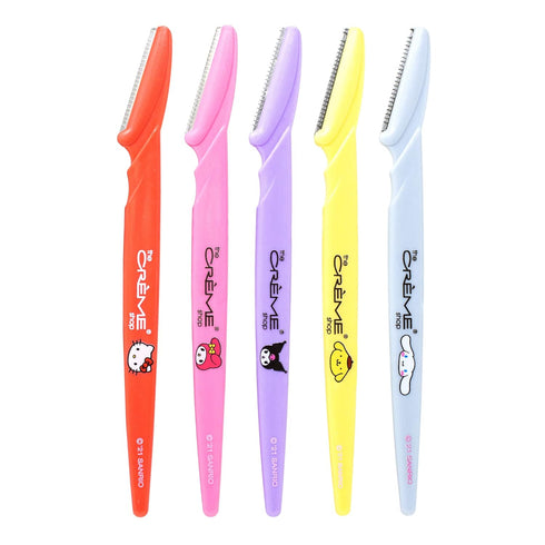 The Crème Shop | Hello Kitty Friends Over Fuzz! Perfect Arch Shaping Dermaplane Razors (Set of 5)...