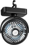 Portable Camping Fan, Small Tent Fan with Hanging Hook, 40 Working Hours Rechargeable USB Battery Fan with LED Lights for Desk, Bedroom, Travel & ...