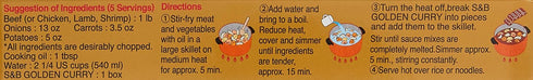 S&B, Golden Curry Sauce Mix, Hot, 3.2 oz...