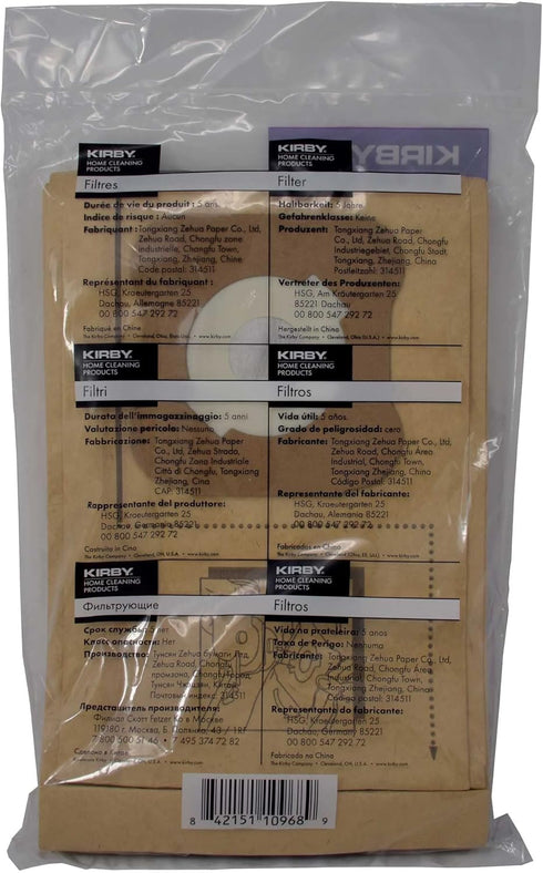 Kirby vac bags (9 count) for Models G4, G5 and Gsix...