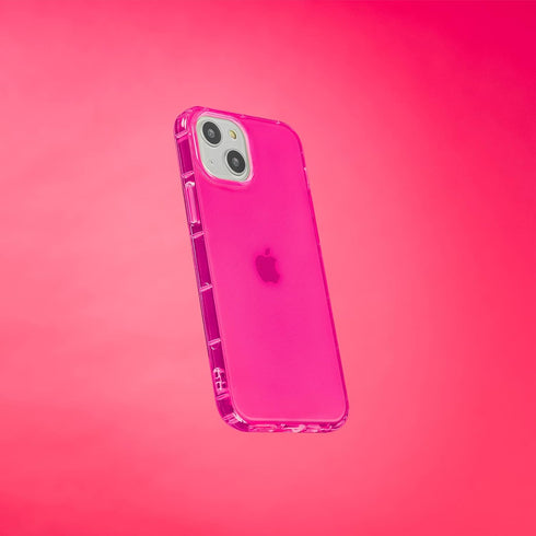 SteepLab Neon Highlighter Case for iPhone, The Grippy Jelly Case w/Protective Air Pockets (Eye-Catching Hot Pink, iPhone 13)...