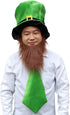 CreepyParty St. Patrick's Day Party Costume Suit Hat, Bow, Bow Tie, Beard, Scarf (Hat, Beard, Tie, Bow tie)...