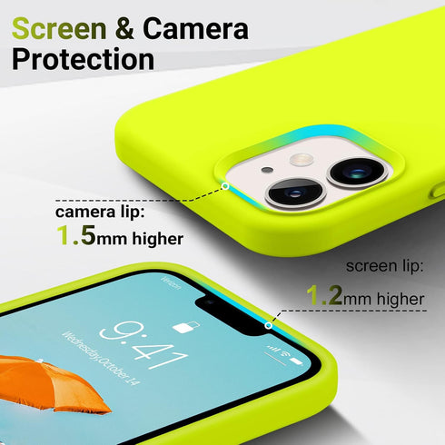 AOTESIER Compatible with iPhone 12 Case and iPhone 12 Pro Case 6.1 inch,Silky Touch Premium Soft Liquid Silicone Rubber Anti-Fingerprint Full-Body...