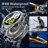 Miimall Waterproof Case for Samsung Galaxy Watch 4 & 5 40mm Protective Bumper Case with Tempered Glass Screen Protector, No Fog Hard PC Cover for ...