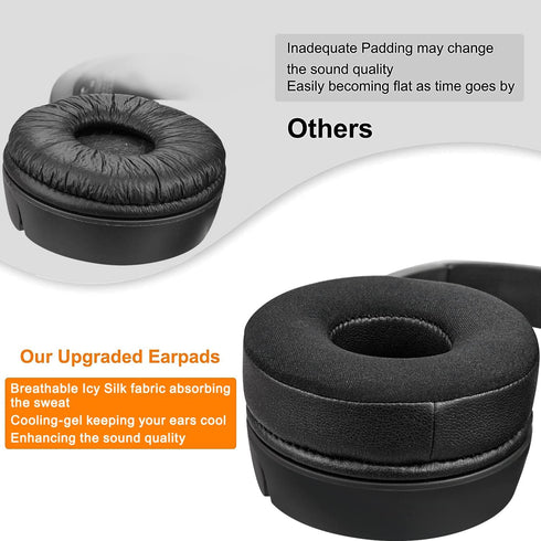 SOULWIT Earpads Replacement for JBL Tune 450BT (T450BT)/Tune 460BT(T460BT)/Tune 500BT (T500BT)/Tune 510BT/Tune 520BT, Ear Pads Cushions for JR 300...