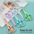 Safety Craft Scissors For Kids 3-Pack,Preschool Training Scissors,Ergonomic Handle Perfect for Paper Cutting-2.0 (Pink+ Baby blue+ Deep Blue)...