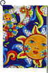 ZHONGJI Garden Flag Yard Flag Mexican Talavera Cute Pattern Blue Vertical Double Sided Design Seasons Holidays Yard Outdoor Polyester 12x18 Inch...