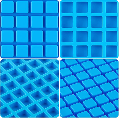 JOERSH Square Candy Molds Silicone Molds for Hard Candy, Gummy, Caramels, Chocolate, Ganache, Ice Cubes, 252 Cavity...