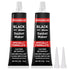 RTV Silicone Gasket Maker, High Temp Silicone Resist Oil, Anti-Freeze RTV Silicone Sealant for Engines, Gearboxes, Pumps, Superchargers (Black, 17...