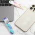 2Pcs Phone Loop Finger Holder, Silicone Phone Grip Phone Finger Strap Stand Universal Portable Finger Kickstand for Most Smartphones (2pcs-Colorfu...