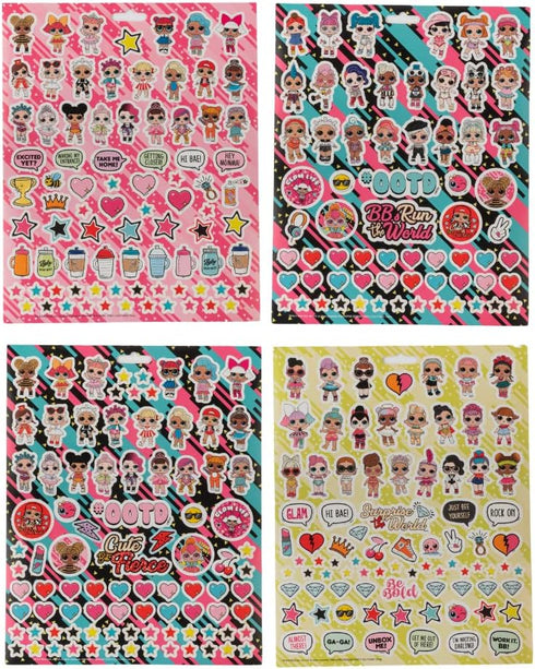LOL Surprise Stickers, 14 Sheet LOL Sticker Book Set Including Puffy Stickers, 1200+ Stickers Featuring L.O.L. Dolls...