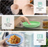 Silicone Plate and Bowl Set for Kids, Simple Style Kids Dinnerware Set, Includes Silicone Plate, Silicone Bowl and Silicone Cup, Unbreakable Silic...
