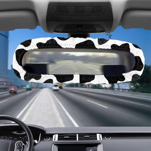 Cow Pattern Universal Cars Mirror Cover for Rear View Auto Back View Mirror Protector Anti Dust and Fingerprints Fit Most Vehicle...