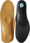 Thin Leather Insoles for Men Arch Support Insoles for Pain Relief Heel Spurs Plantar Fasciitis Orthotic Insoles for Men Thin Shoe Soles with Semi-...