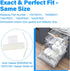 APPLIANCEMATES 154827601 Dishwasher Door Seal&809006501 Lower Seal&154701001 Splash Shield kit Compatible with Frigidaire, Kenmore Replace 154211801,AP4338941,PS2203346, AP5690109