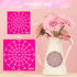 Mandala Dotting Tools, 2PCS Mandala Stencils, Mandala Dot Painting Stencils, DIY Painting, Reusable Mandala Stencil Template Set for Wood, Fabric,...