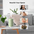 Portable Mini Humidifier, 350ml Quiet Small Cool Mist Humidifiers USB Personal Desktop Humidifier for Bedroom Office Plants Car Baby Nursery with ...