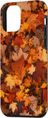 iPhone 12 mini Autumn Season Happy Fall Leaves Thanksgiving Cell Phone Case...