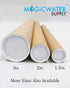 MagicWater Supply Mailing Tube - 1.5 in x 9 in - Kraft - 2 Pack - for Shipping and Storage of Posters, Arts, Crafts, and Documents...