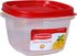 Rubbermaid 7J60 Easy Find Lid Square 2-Cup Food Storage (Pack of 8 Containers)...