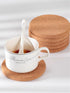 Round Trivet for Hot Pans, 6 Pack Cork Coasters for Drink, Coffee, Tea, Pots, Pans, DIY Coaster Crafting 4inch...