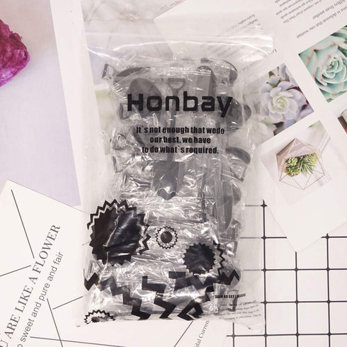 Honbay 50PCS Plastic Disposable Mini Ice Cream Dessert Spoon Shovels Pudding Yogurt Spoons for Family or Party...