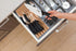 Large In-Drawer Plastic Knife Block: 11 Slot (Holds 10-12 Knives) Empty Knife Holder for Kitchen Drawers - Cutlery Tray Organizer & Storage...