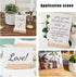 OLYCRAFT 20pcs Wood Place Card Holders 3.5mm Slot Wood Sign Holders Table Number Stand Table Number Holders for Wedding Party Events Decoration Do...