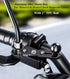 BRCOVAN Aluminum Alloy Mount Base with 1'' TPU Ball for Motorcycle Brake/Clutch Reservoir Cover Compatible with RAM Mounts B Size 1 Inch Ball Doub...