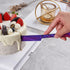 Purple Wedding Cake Knife and Server Set, Stainless Steel Cake Cutting Set, Cake Cutter and Pie Server for Wedding, Birthday, Party...