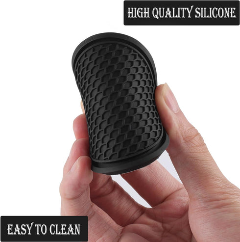 SINGARO Car Cup Coaster, 4PCS Universal Non-Slip Cup Holders Embedded in Ornaments Coaster, Car Interior Accessories, Black...