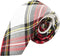 King & Priory Traditional White & Red Tartan Necktie, Check, Plaid, Tie...