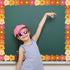 99ft Groovy Retro Hippie Flower Bulletin Board Borders Boho Orange Pink Flower Die-Cut Bulletin Board Flower Shape Rolled Trim for School Wall Cla...