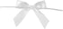 Reliant Ribbon 5171-03003-2X1 Satin Twist Tie Bows - Small Bows, 5/8 Inch X 100 Pieces, White...