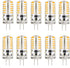 G4 LED Bulbs 12V 3W Bi-Pin LED Light Bulbs 48×3014 SMD 20W Halogen Bulb Replacement Silicone Coated Shatterproof 220 Lumens 360° Beam Angle AC/DC ...