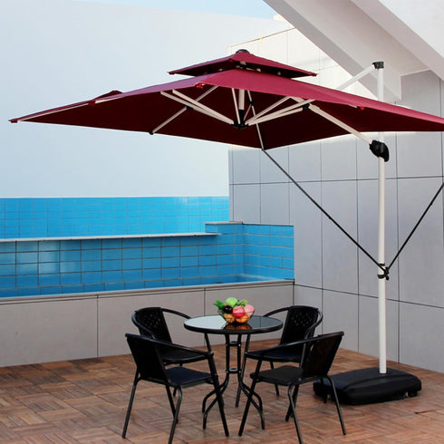 Umbrella Wind Stabilizer Straps,Fixed Strap for Large Outdoor Umbrella,Adjustable and Reusable Cantilever Parasol Wind Straps...