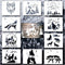 11 Pcs Wolf Stencils Forest Mountain Tree Stencils for Wood Burning Stencil Template Stencils for Painting on Wood Crafts Home Decors (Wolf)...
